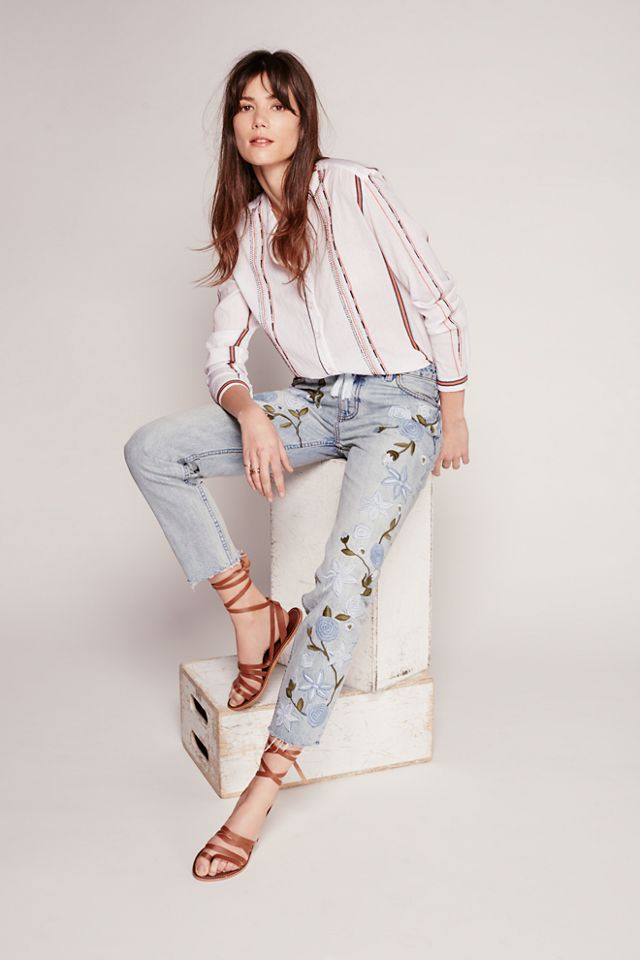 Shower Me with Flowers Jeans #5