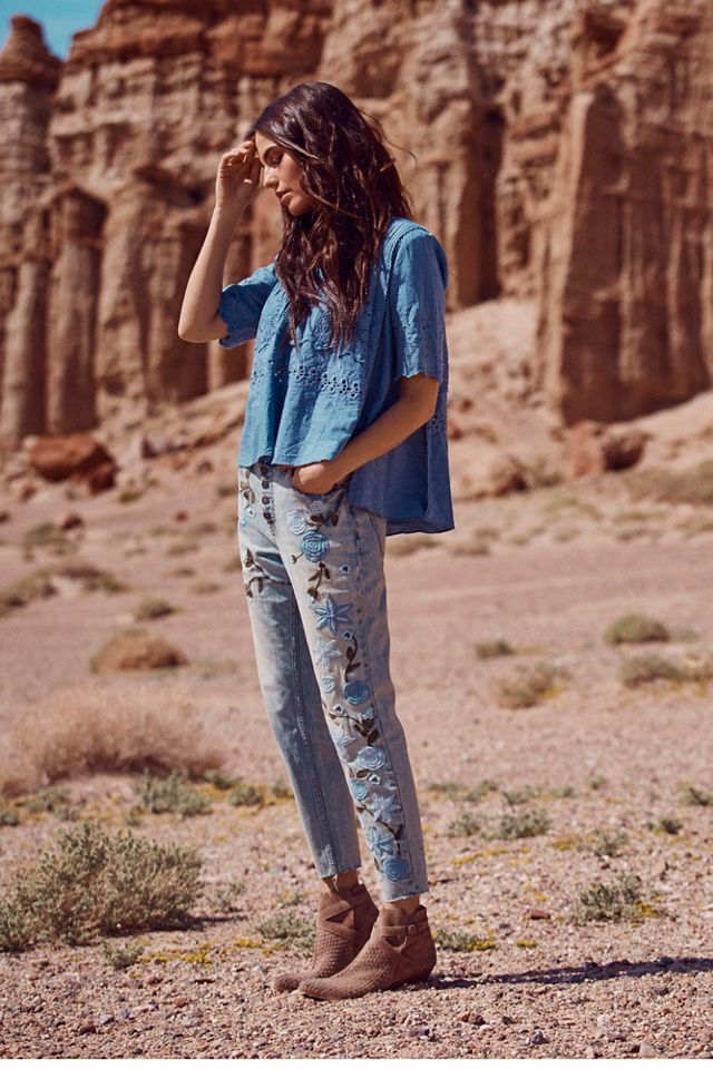 Shower Me with Flowers Jeans #6