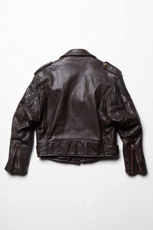 Vintage Leather Moto Jacket #2