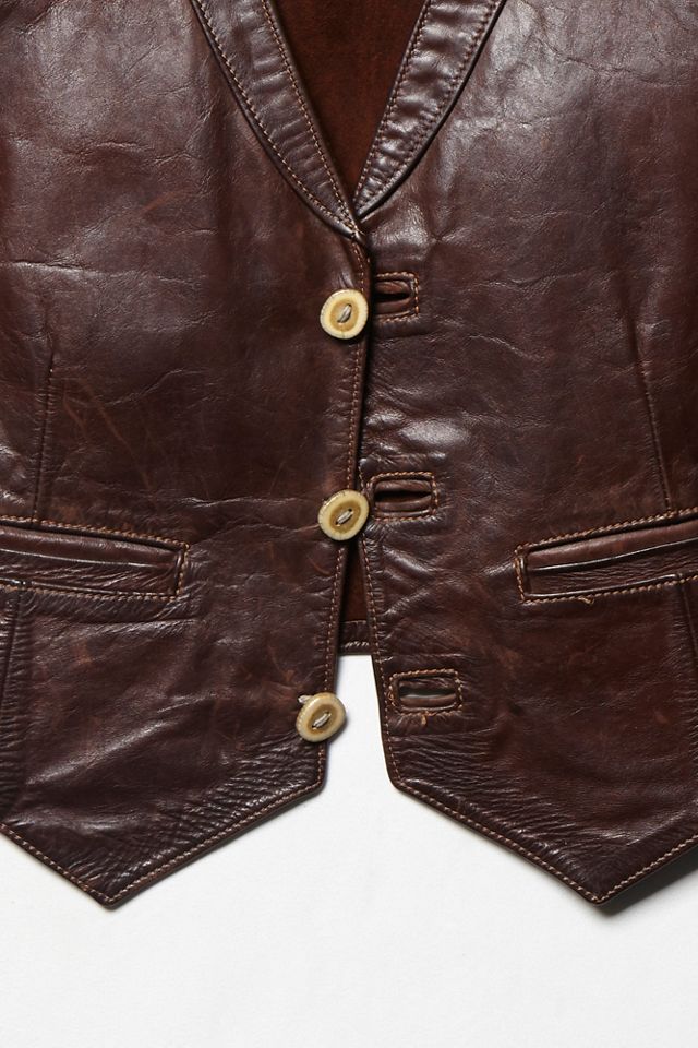 Vintage Leather Vest #4