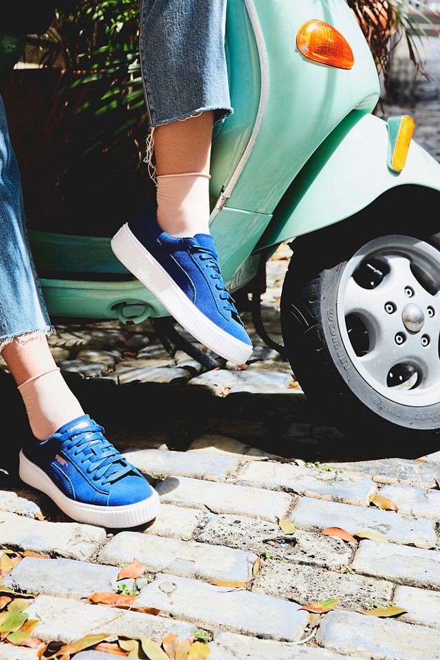 suede platform sneakers