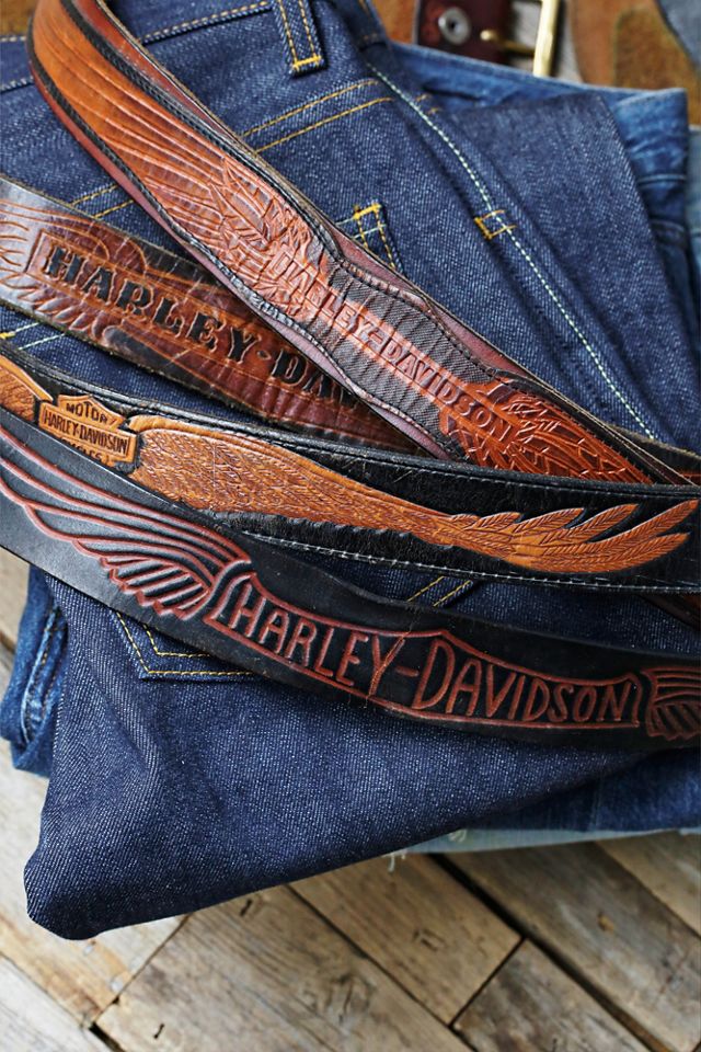 Free People Vintage Harley Davidson Belt for Men