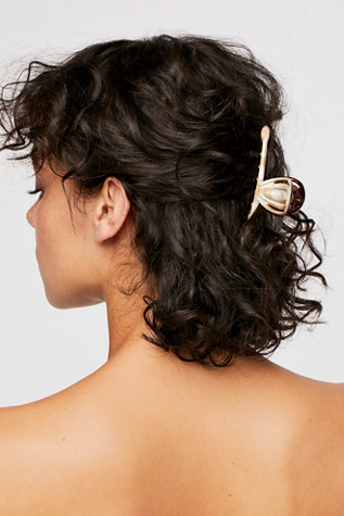 Fine Hair Claw At Free People In Ivory Cream