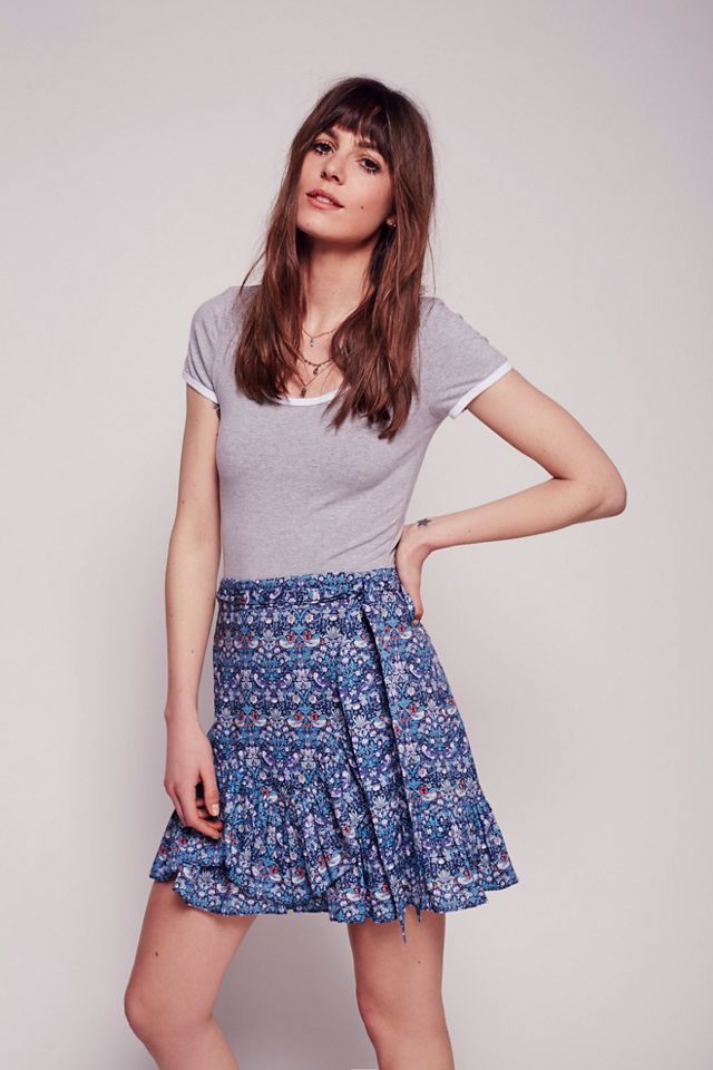 Liberty Strawberry Print Mini Skirt | Free People