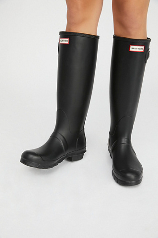 Hunter Wellies at Free People in Black, Size: US 10