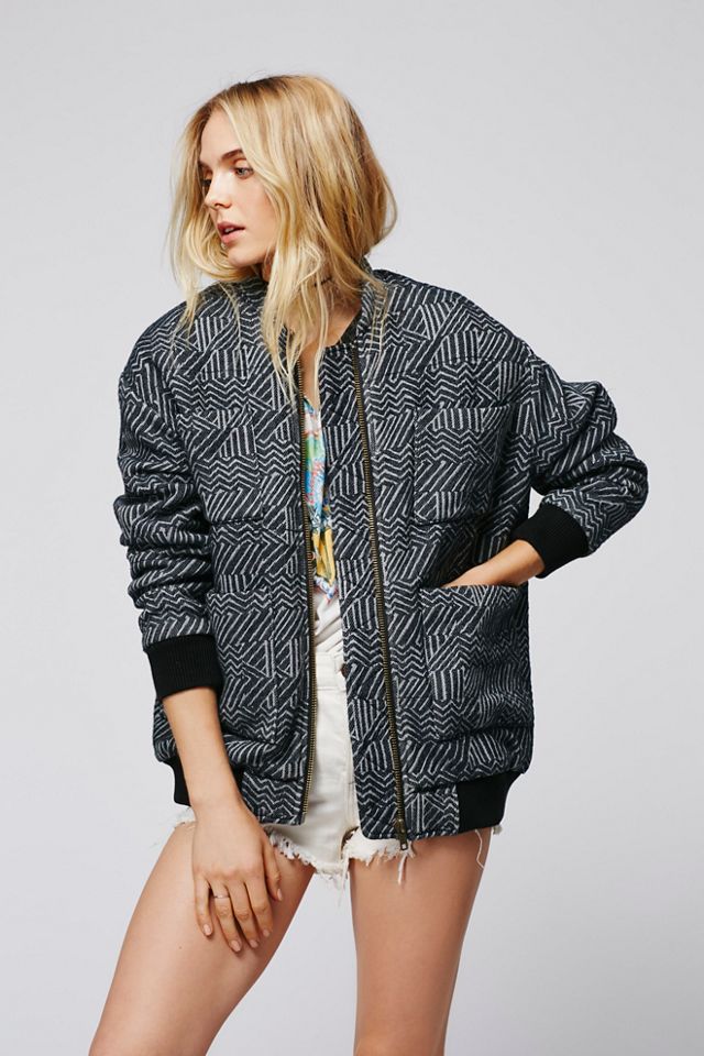 Geo Quilted Bomber #2