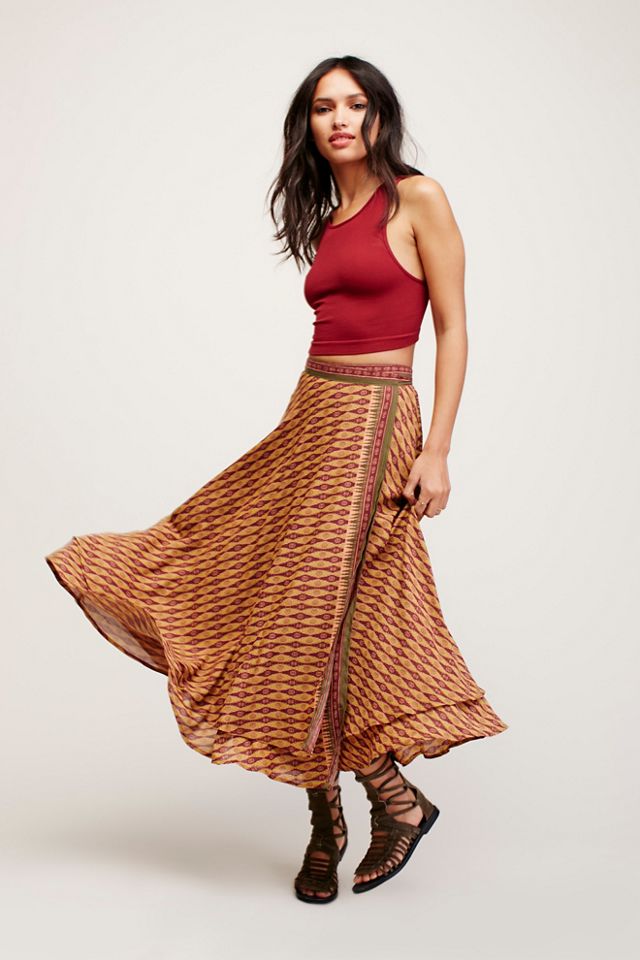 Good 4 U Print Midi Skirt