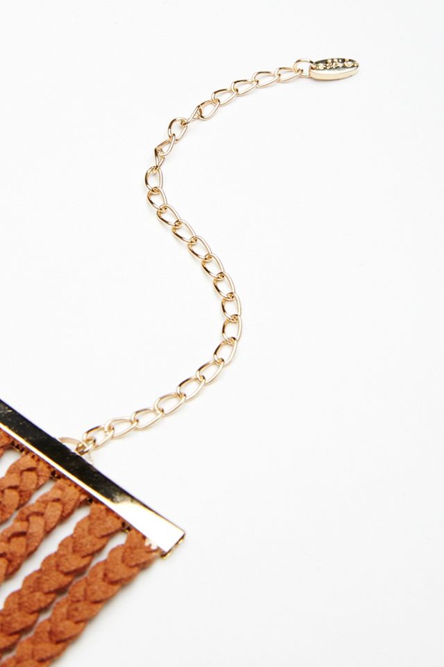 Stacked Leather Choker #2