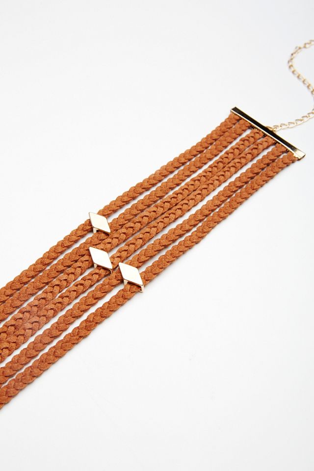 Stacked Leather Choker #3
