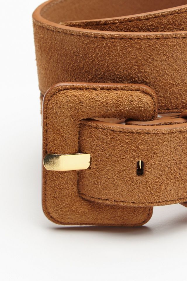 Suede Covered Buckle Belt #3