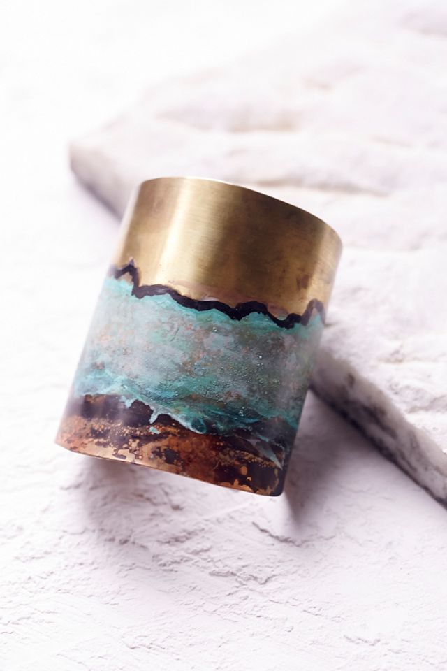 Mars Landscape Patina Cuff