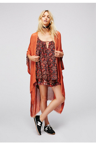 Day Dream Washed Kimono at Free People in Terracotta