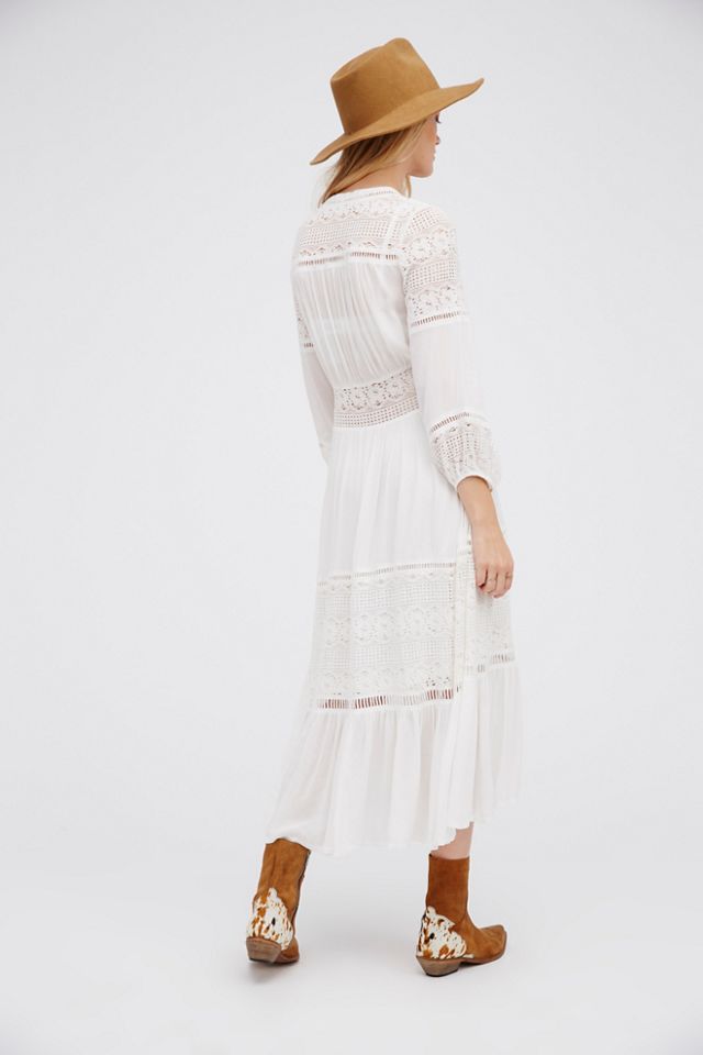 Luxueuse robe midi Olivia en dentelle #1