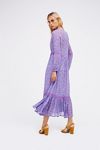 jersey maxi wrap dress Elodie Jersey Maxi Dress-Navy and Ivory Stripe