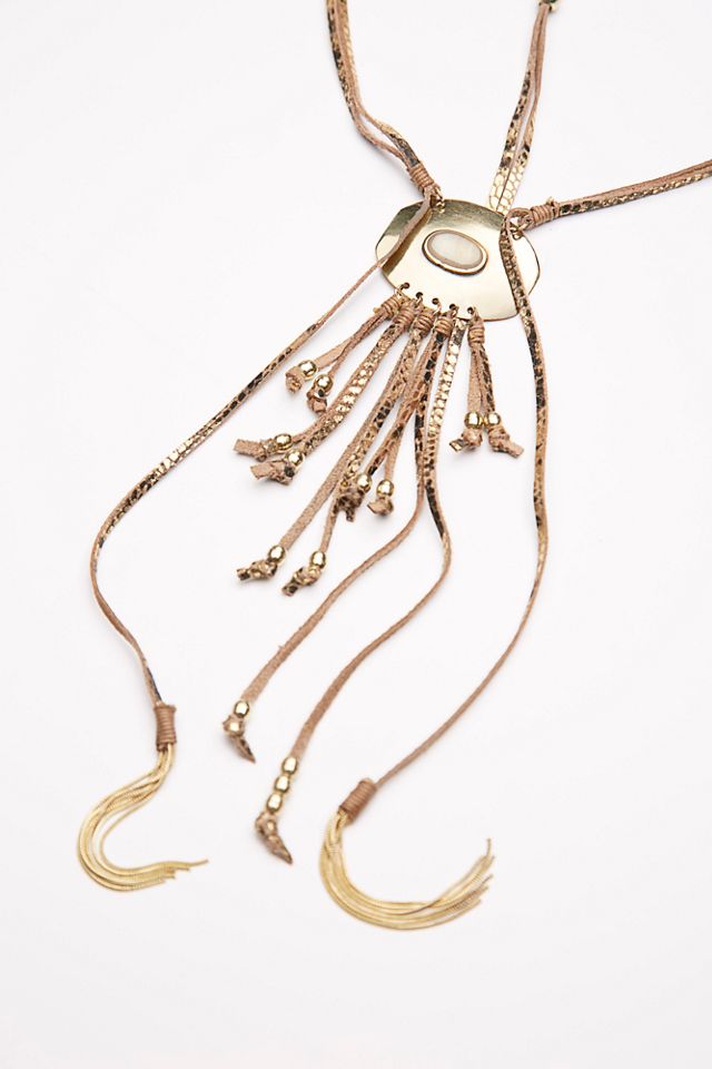 Sunset Valley Leather Necklace #1