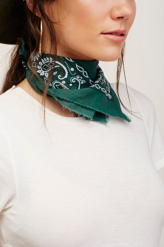 Classic Frayed Bandana #1