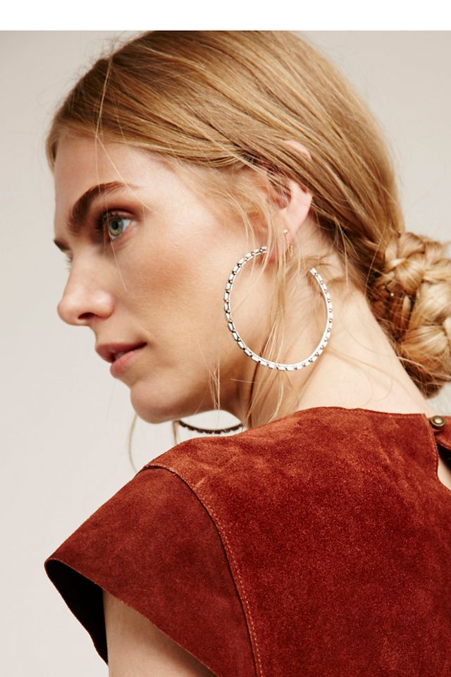 Santa Ana Stone Hoops | Free People