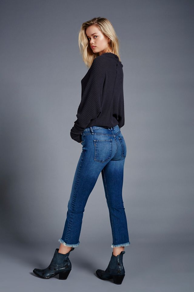 Button Front Gainsbourg Crop Jean #6