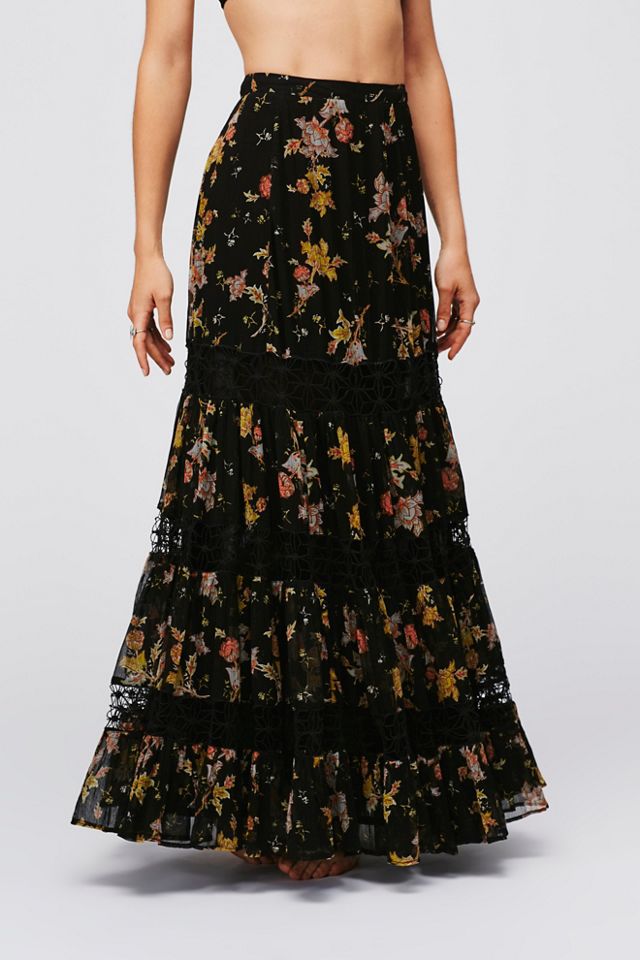 Morning Star Printed Maxi Skirt #1