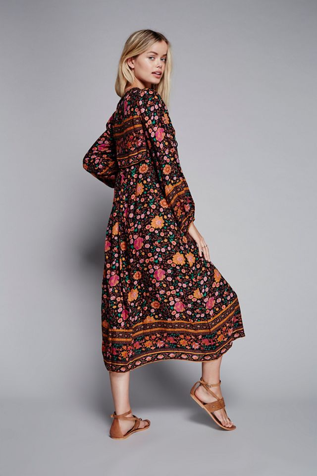 Folk Town Boho Midi Dress – SPELL - USA