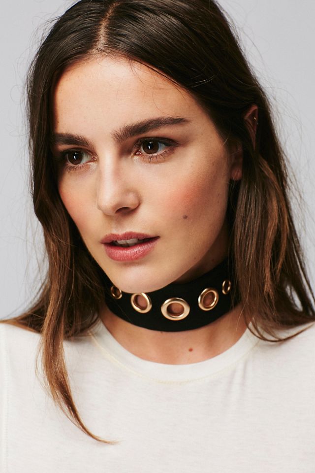 Magic Mystery Embellished Suede Choker
