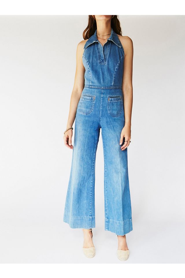Vintage 1970s Denim Jumpsuit #1