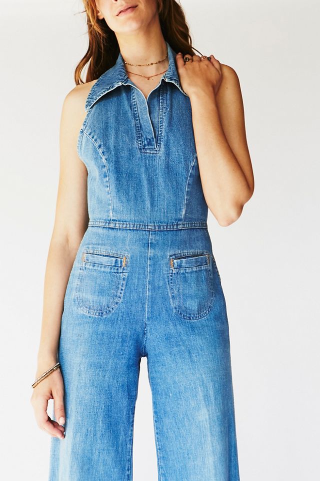 Vintage 1970s Denim Jumpsuit #3