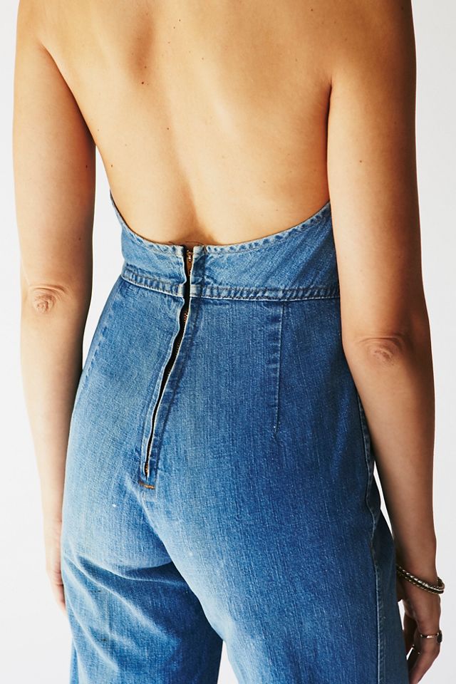 Vintage 1970s Denim Jumpsuit #4