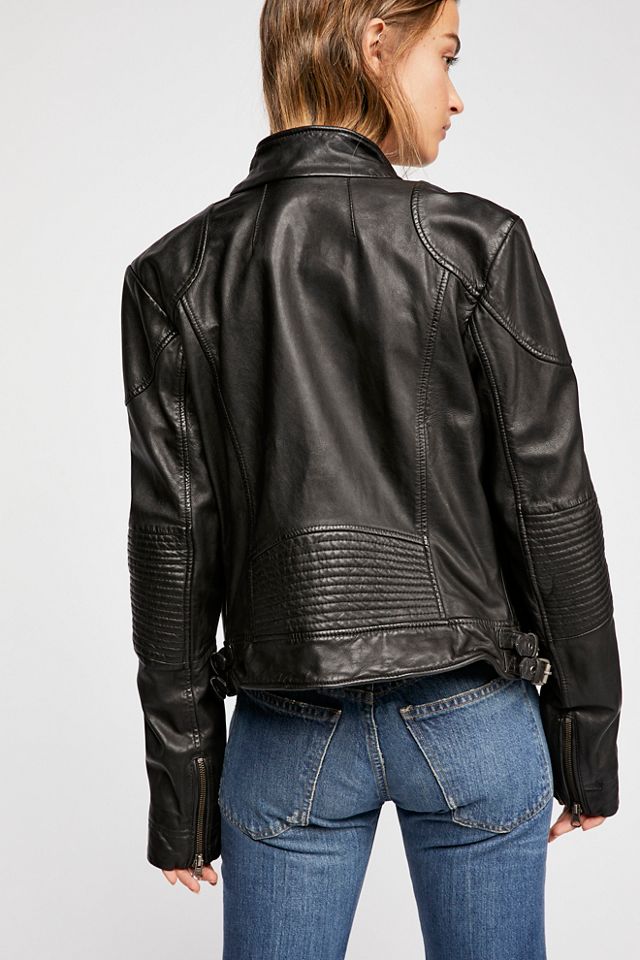 Fitted and Rugged Leather Jacket #4