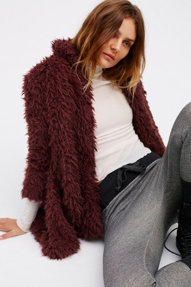 Free people hotsell fluffy jacket