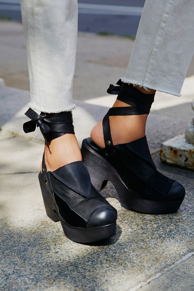 Free people black clogs deals