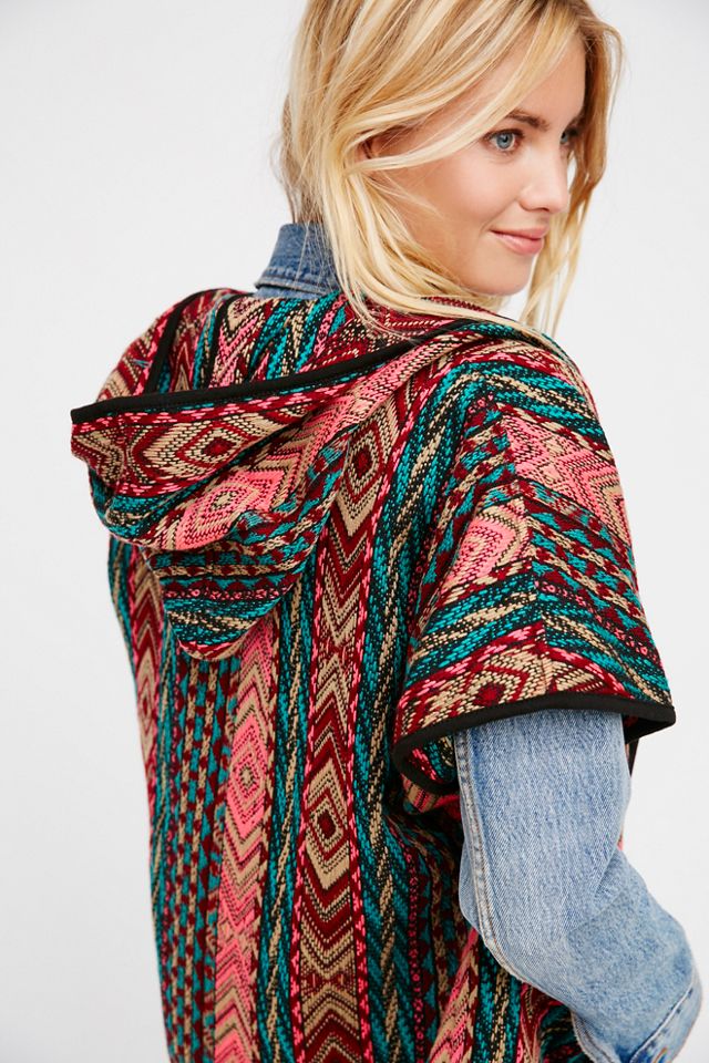 Sunday Morning Hooded Jacquard Kimono #4