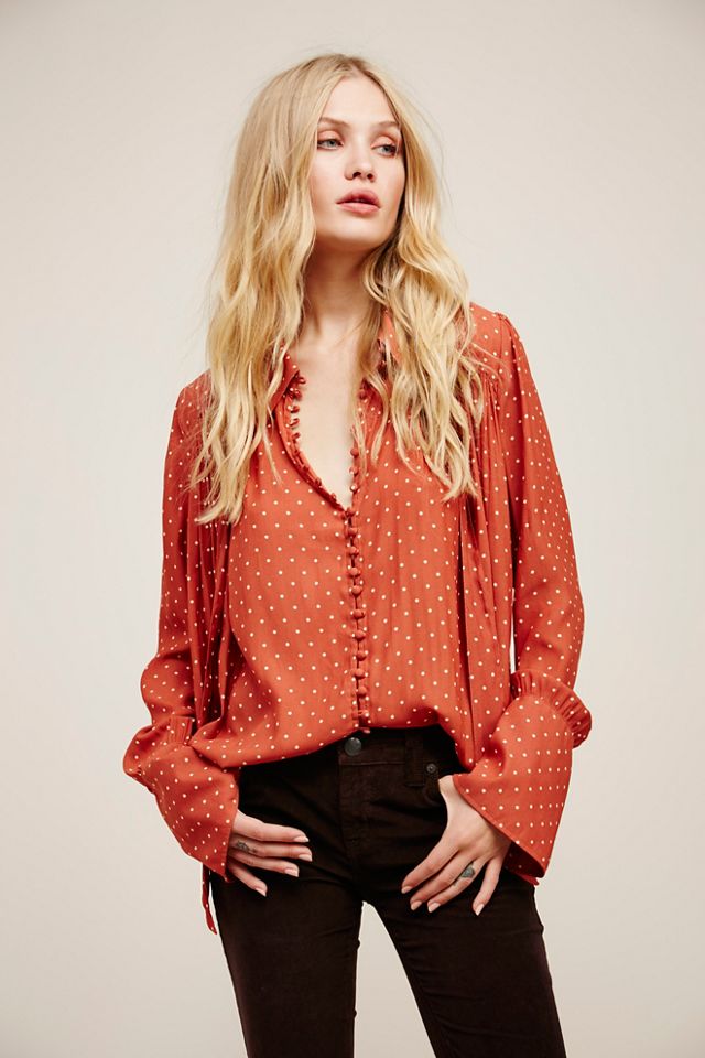 New World Dotted Blouse #1