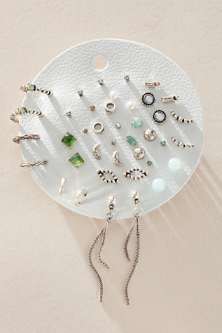 Teeny Tiny Mega Stud Earring Set At Free People In Jade Dreams