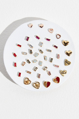 Teeny Tiny Mega Stud Earring Set at Free People in Love