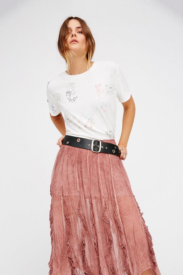 FREE PEOPLE MOVEMENT Ruffle Me Up Skirt by at Free People - ShopStyle