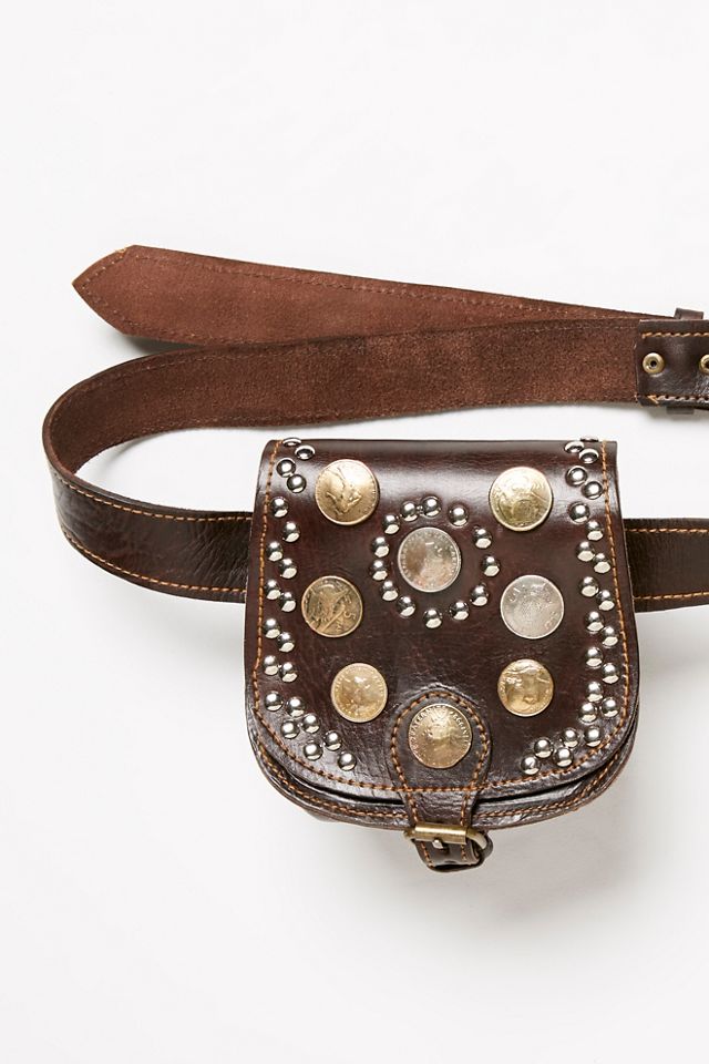 Vintage Coin Pocket Belt #1