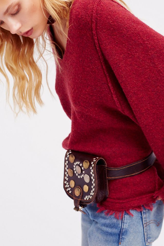 Vintage Coin Pocket Belt #4