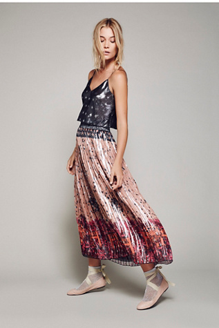 スカート willfully sheer lame hem pleats knit sk Pleated Knit Skirt | The Latest Scoop