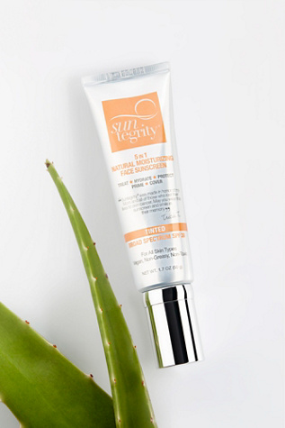 Suntegrity 5 in 1 Tinted Face Sunscreen at Free People in White