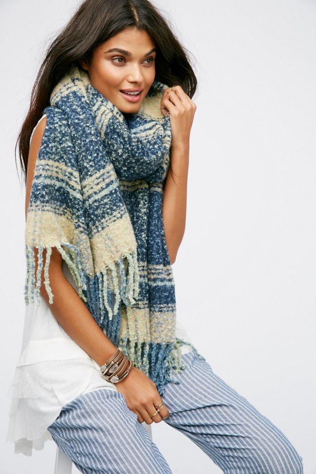 Loveland Plaid Fringe Scarf #2