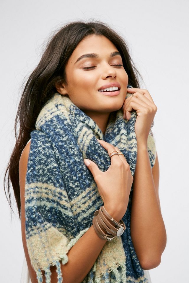 Loveland Plaid Fringe Scarf #3