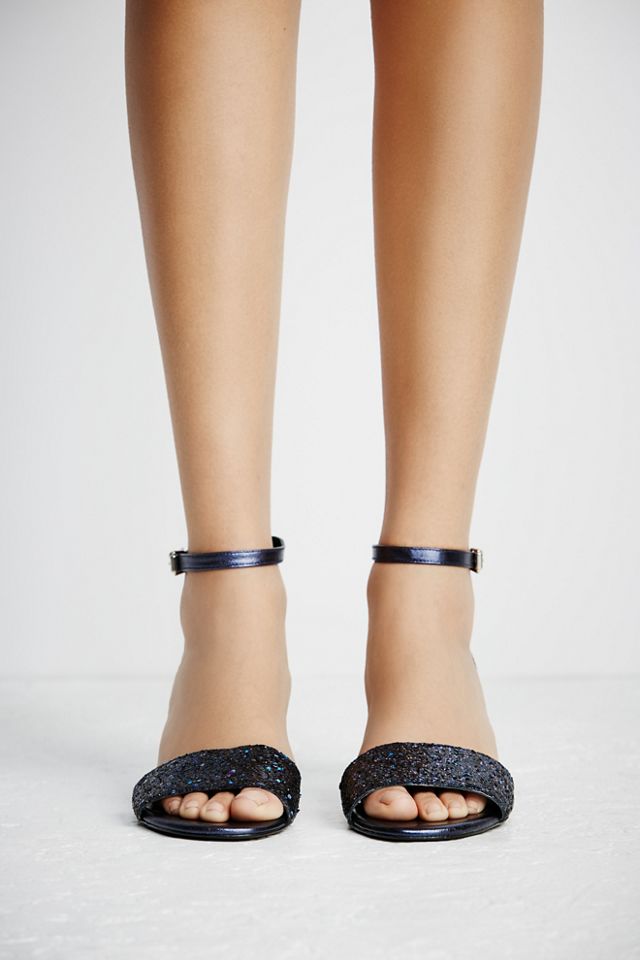 Glitter Marigold Block Heel #2