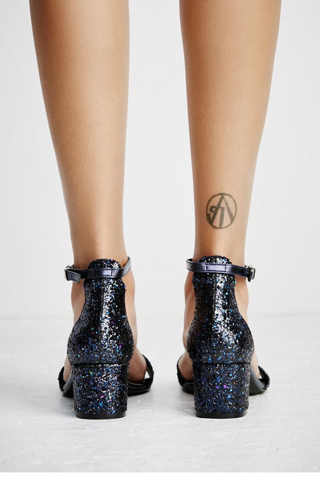 Glitter Marigold Block Heel #3