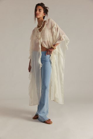 We The Free Penny Pull-On Printed Flare Jeans | Free People