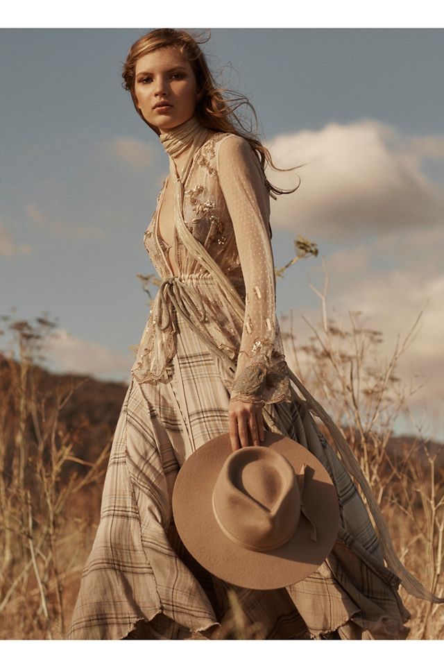 Dipped In Dreams Plaid Maxi