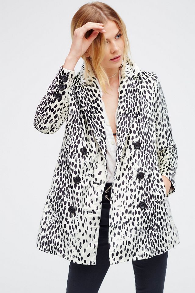 Leopard Print Fur Coat
