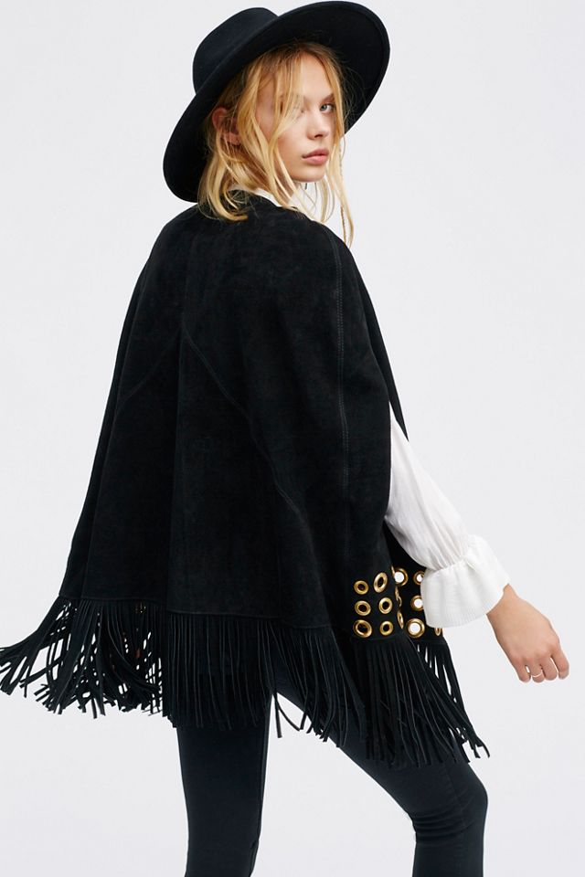 Backstage Suede Cape | Free People