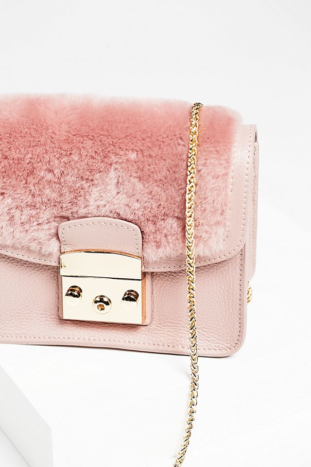 Audrey Shearling Clutch #3