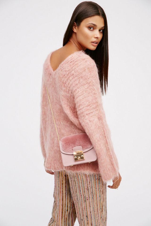 Audrey Shearling Clutch #1